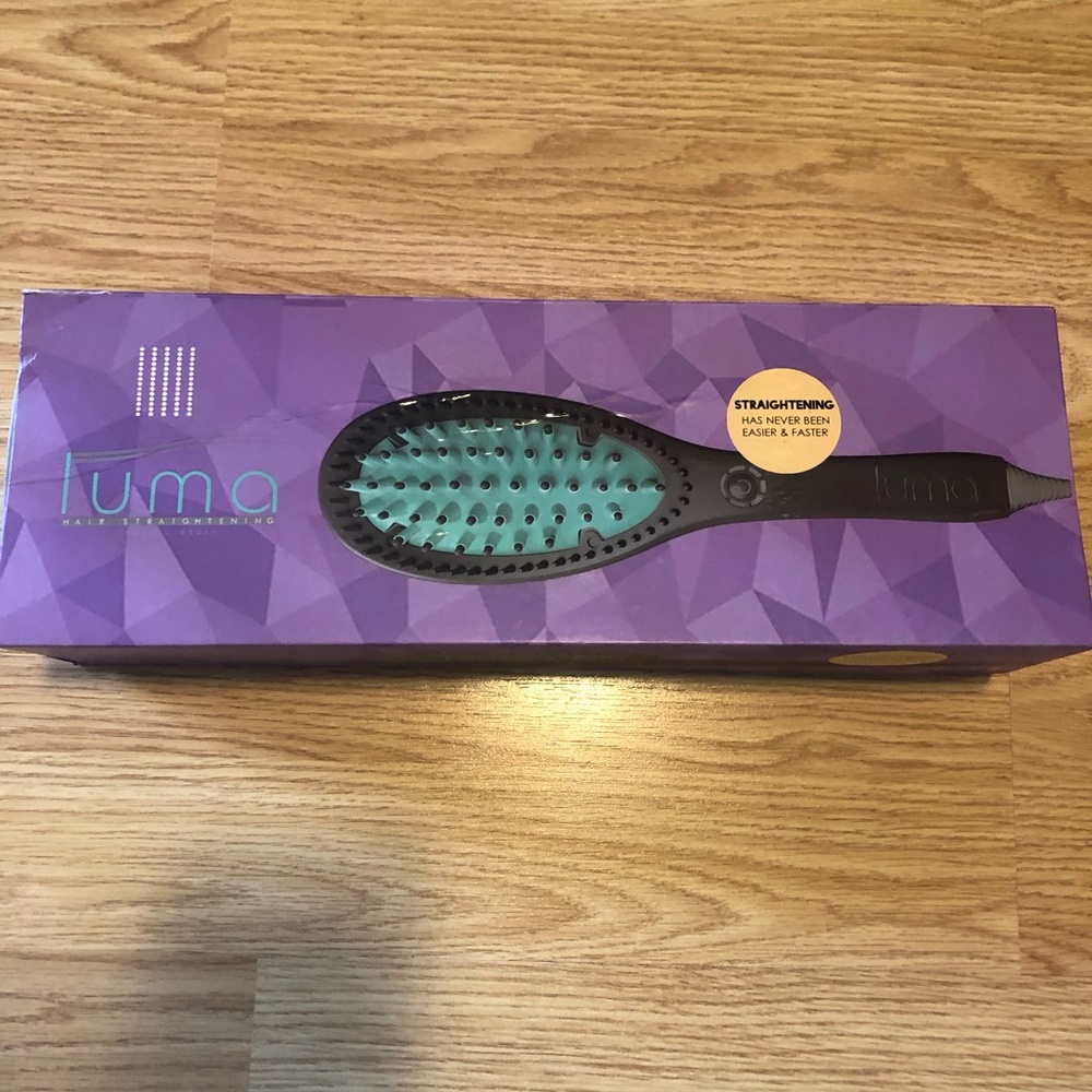 Turquoise & Black Electric Hair Straightening Brush